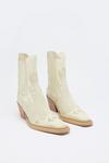 Warehouse Suede Contrast Ankle Western Boot thumbnail 2
