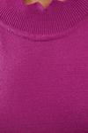 Warehouse Jacquard Fringe Hem Halter Neck Knitted Maxi Dress thumbnail 4