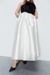 Warehouse Premium Satin Twill Midi Full Skirt thumbnail 3