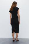 Warehouse Asymmetric Shoulder Midi Dress thumbnail 4