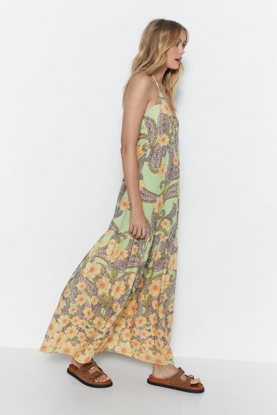 Warehouse Paisley Floral Border Printed Midi Dress 2