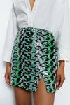 Warehouse Premium Tailored Sequin Mini Skirt thumbnail 1