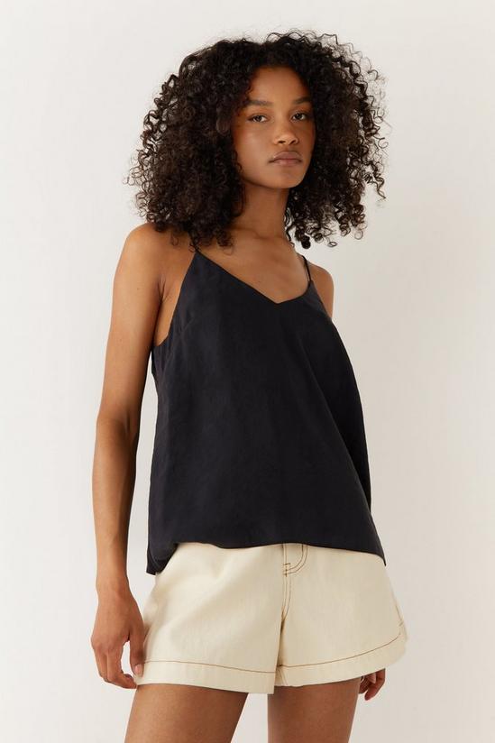 Warehouse Strappy V Neck Textured Cami Top 1
