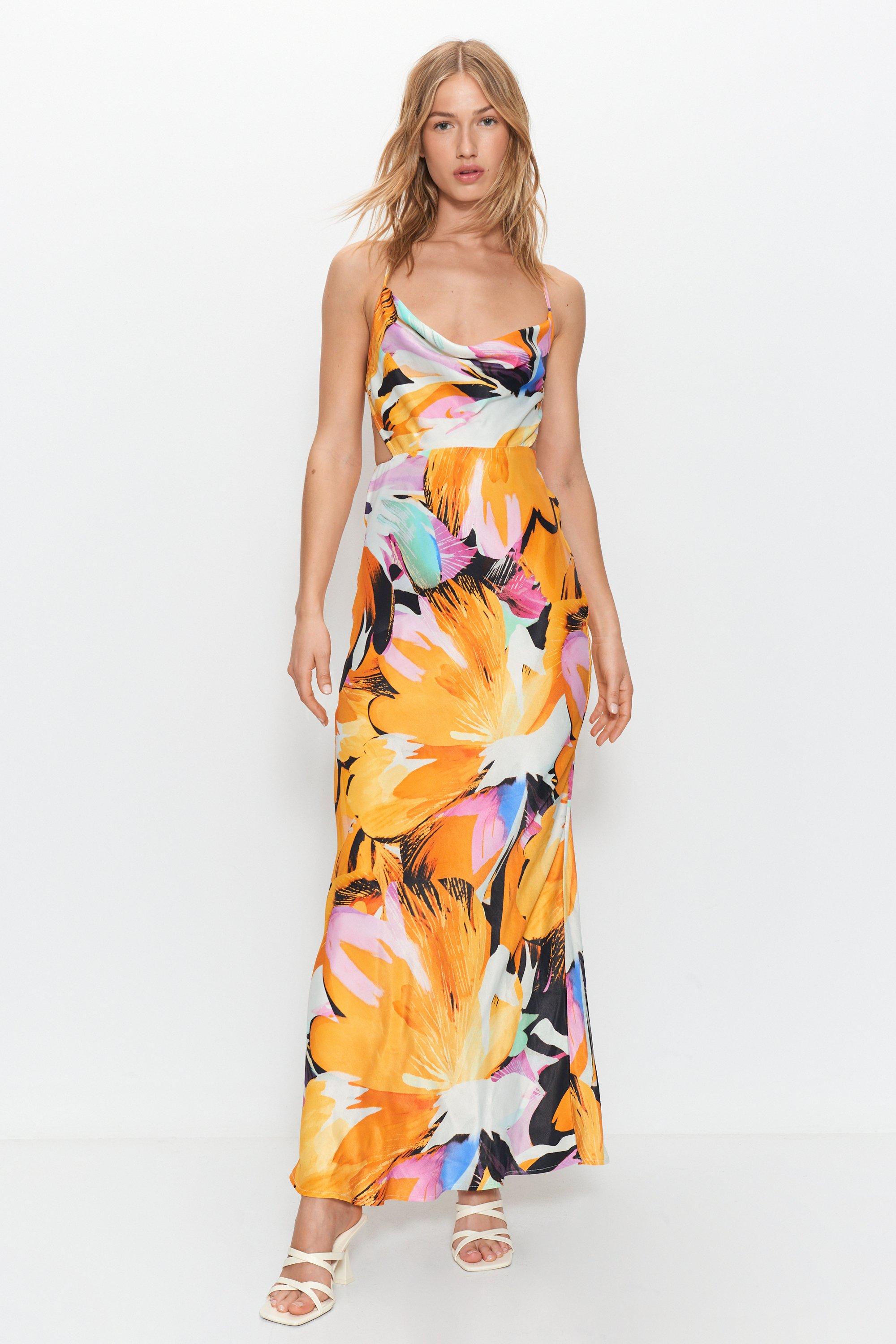 Floral Strappy Maxi Dress