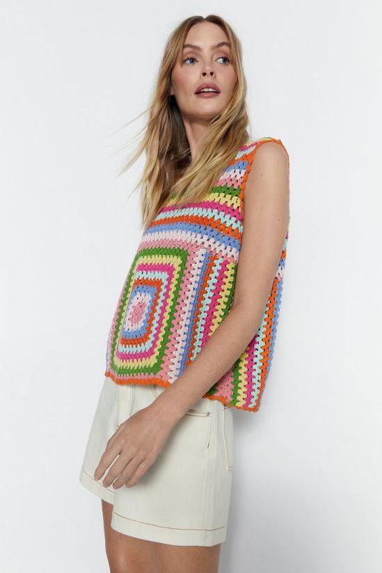 Warehouse Crochet Knitted Top 2