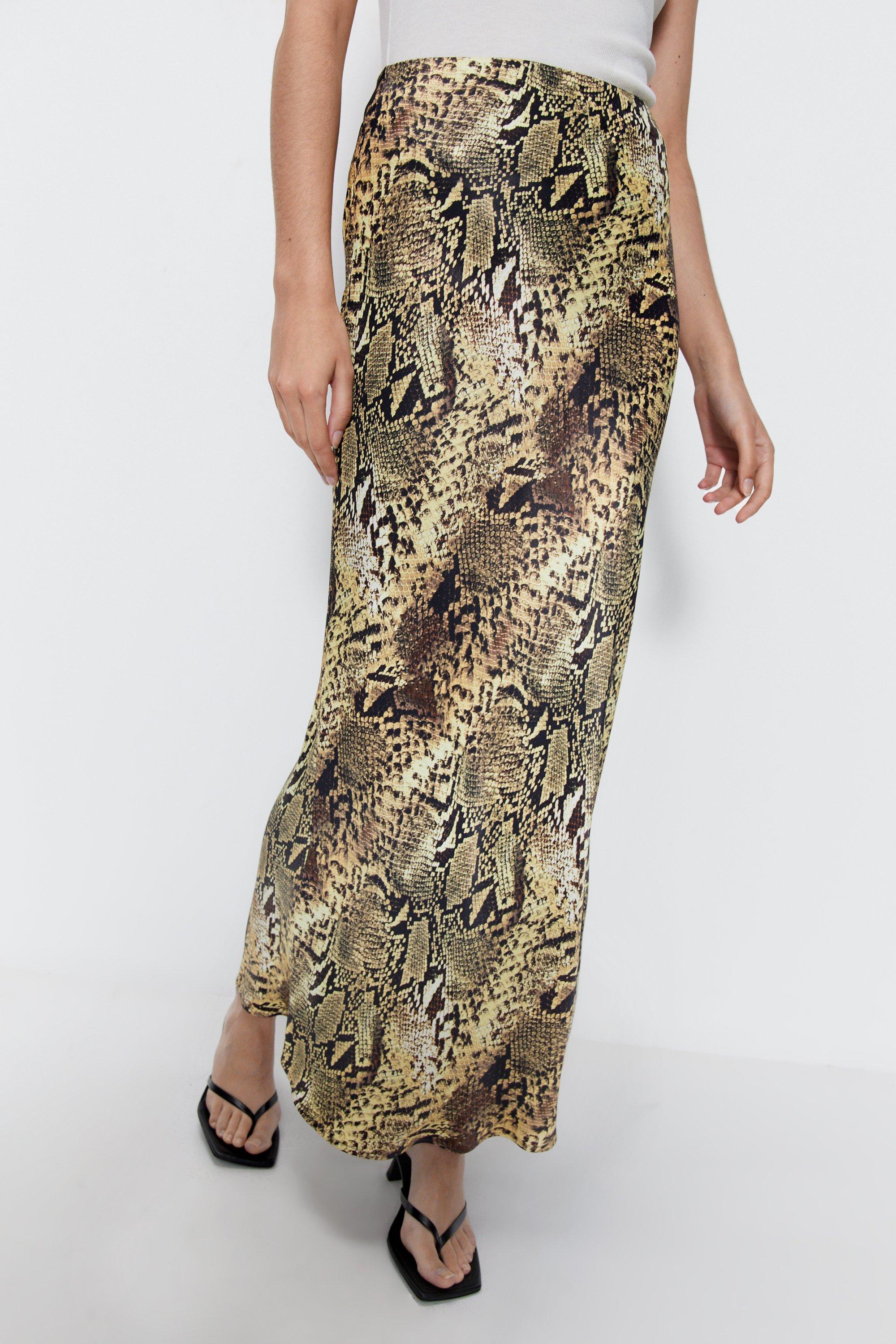 Leopard print shop maxi skirt warehouse