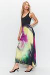 Warehouse Dye Print Premium Satin Bias Maxi Skirt thumbnail 3