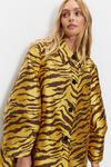 Warehouse Premium Zebra Jacquard Cloque Coat thumbnail 3