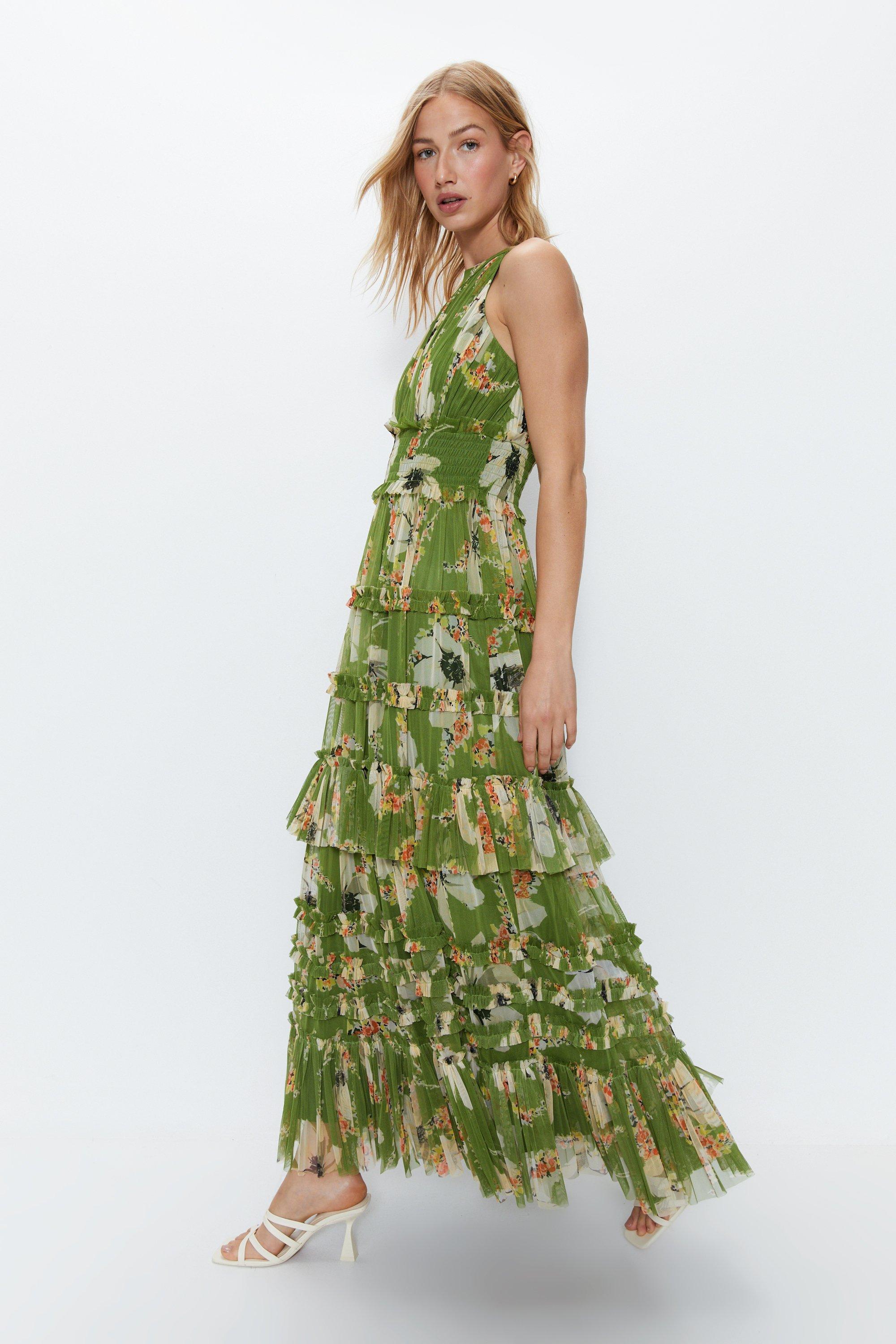 Leach botanical print maxi on sale dress