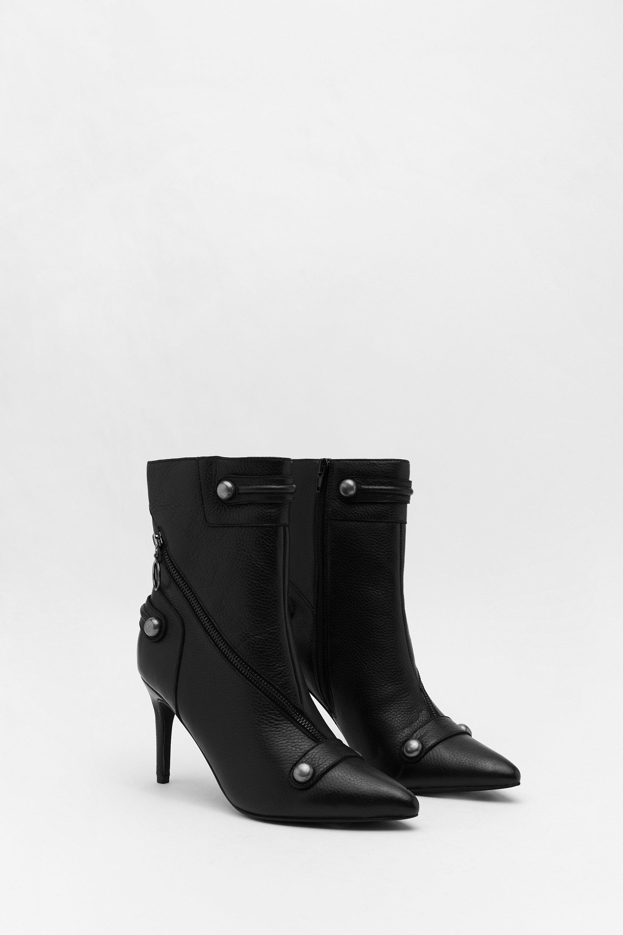 Studded toe ankle on sale boots