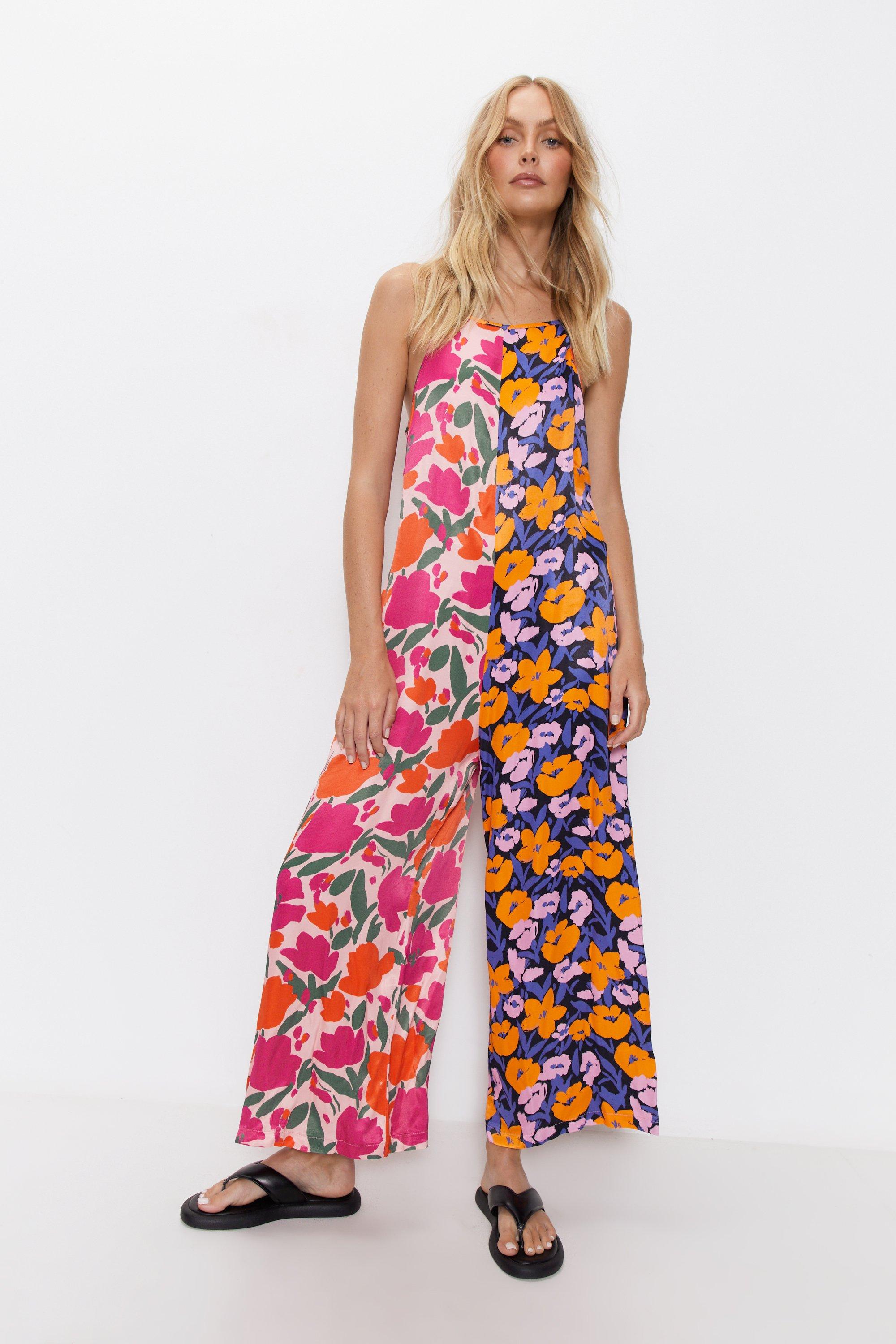 Floral 2025 strappy jumpsuit