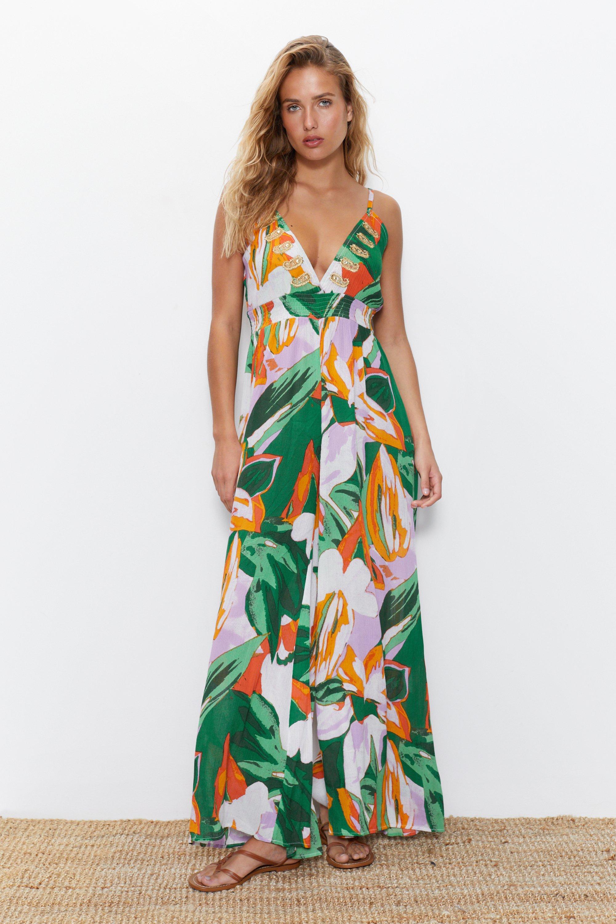 Warehouse 2024 tropical jumpsuit