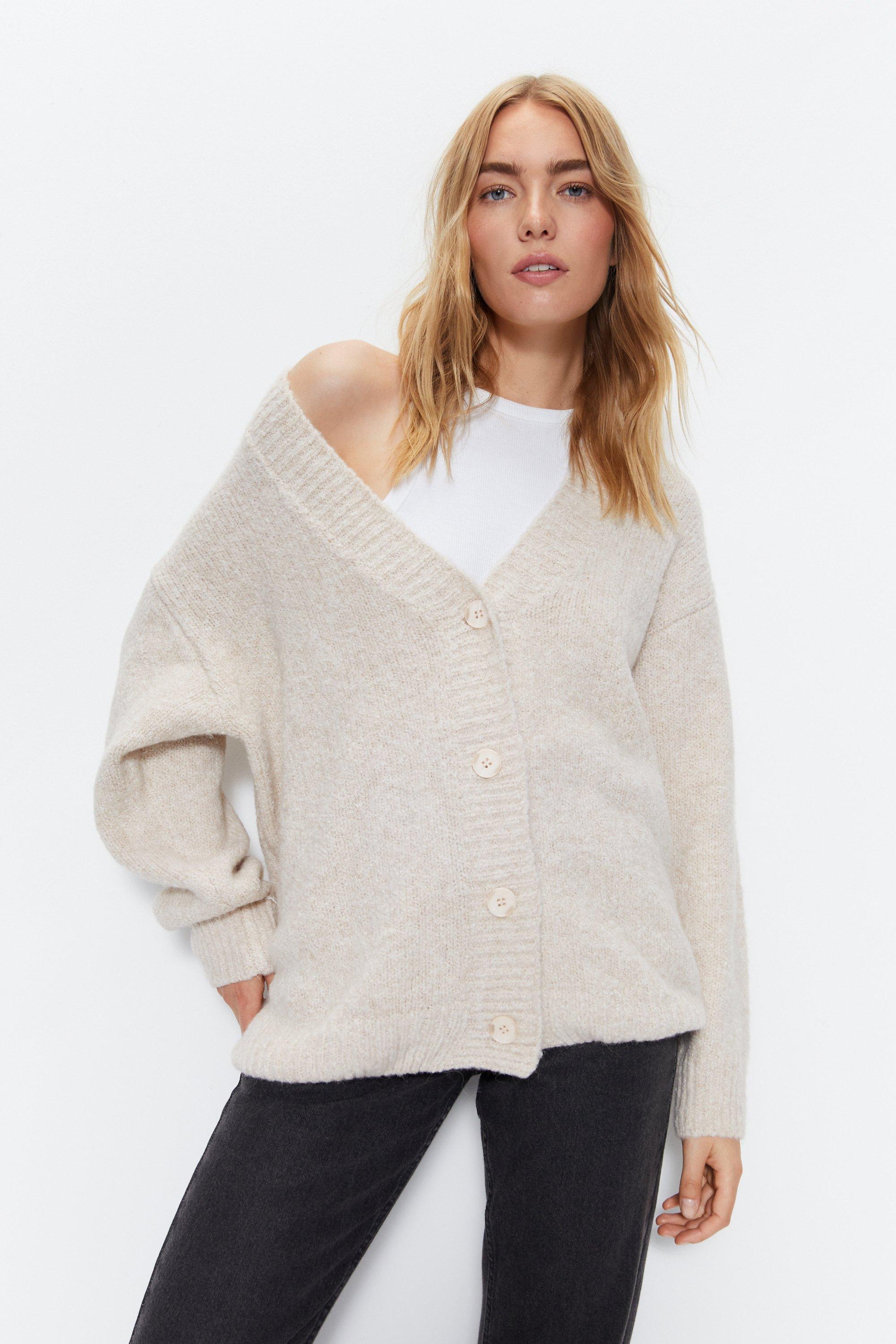 Long hotsell boucle cardigan