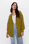 Boucle Knit Cardigan Sweater - New Olive – Mellow Monkey