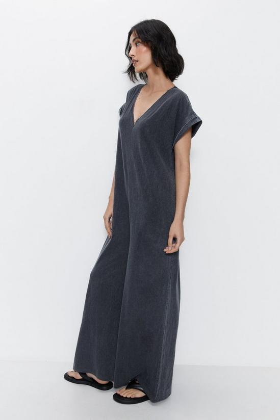 Warehouse Relaxed V Neck Jumpsuit 3