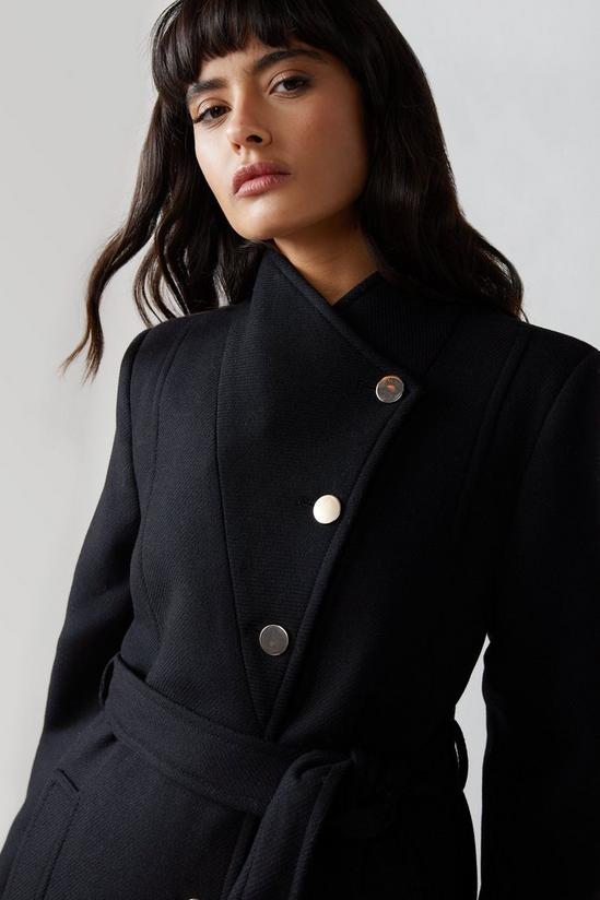 Jackets & Coats, Italian Wool Tailored Belted Wrap Coat