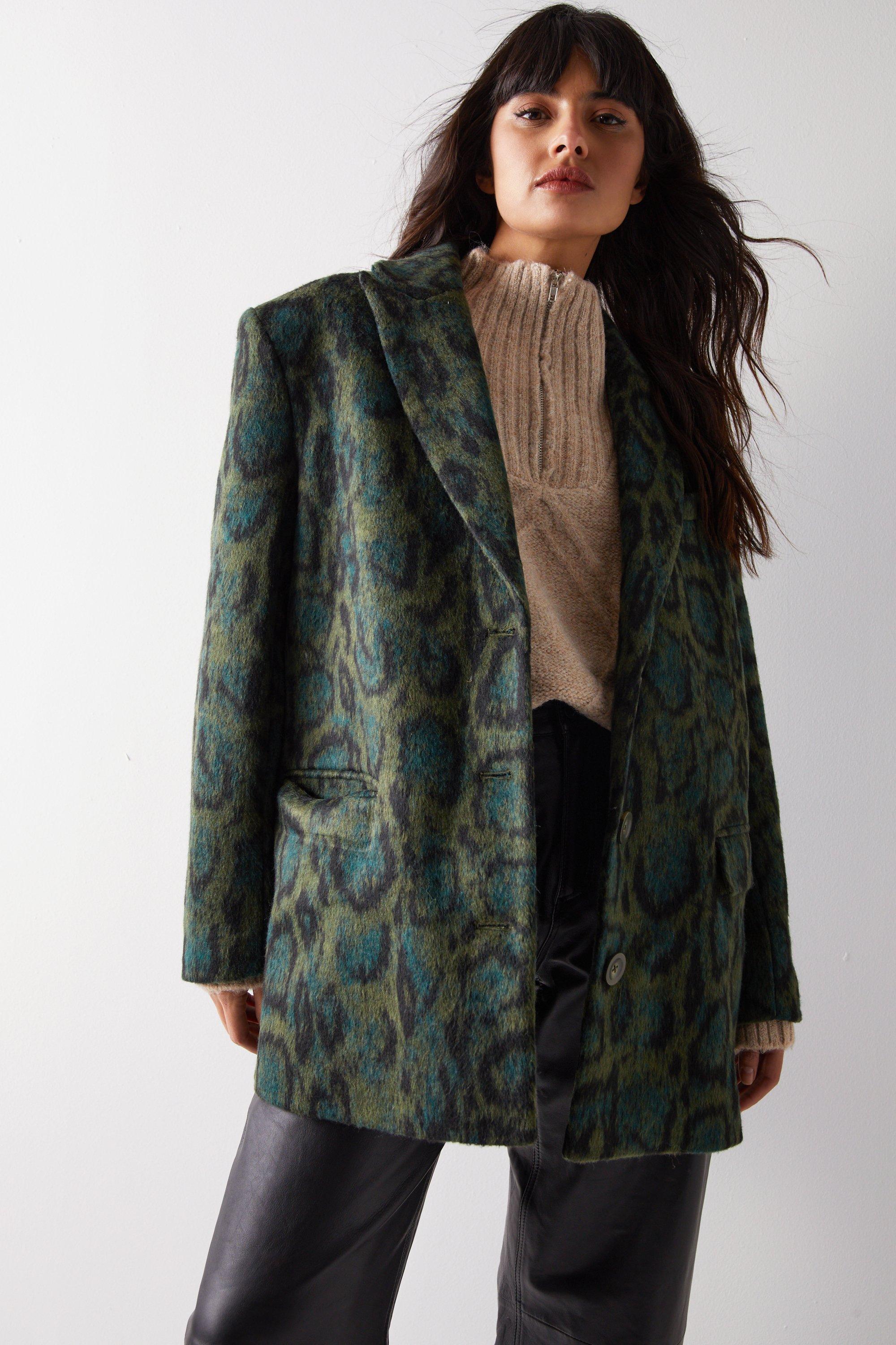 Warehouse clearance green coat