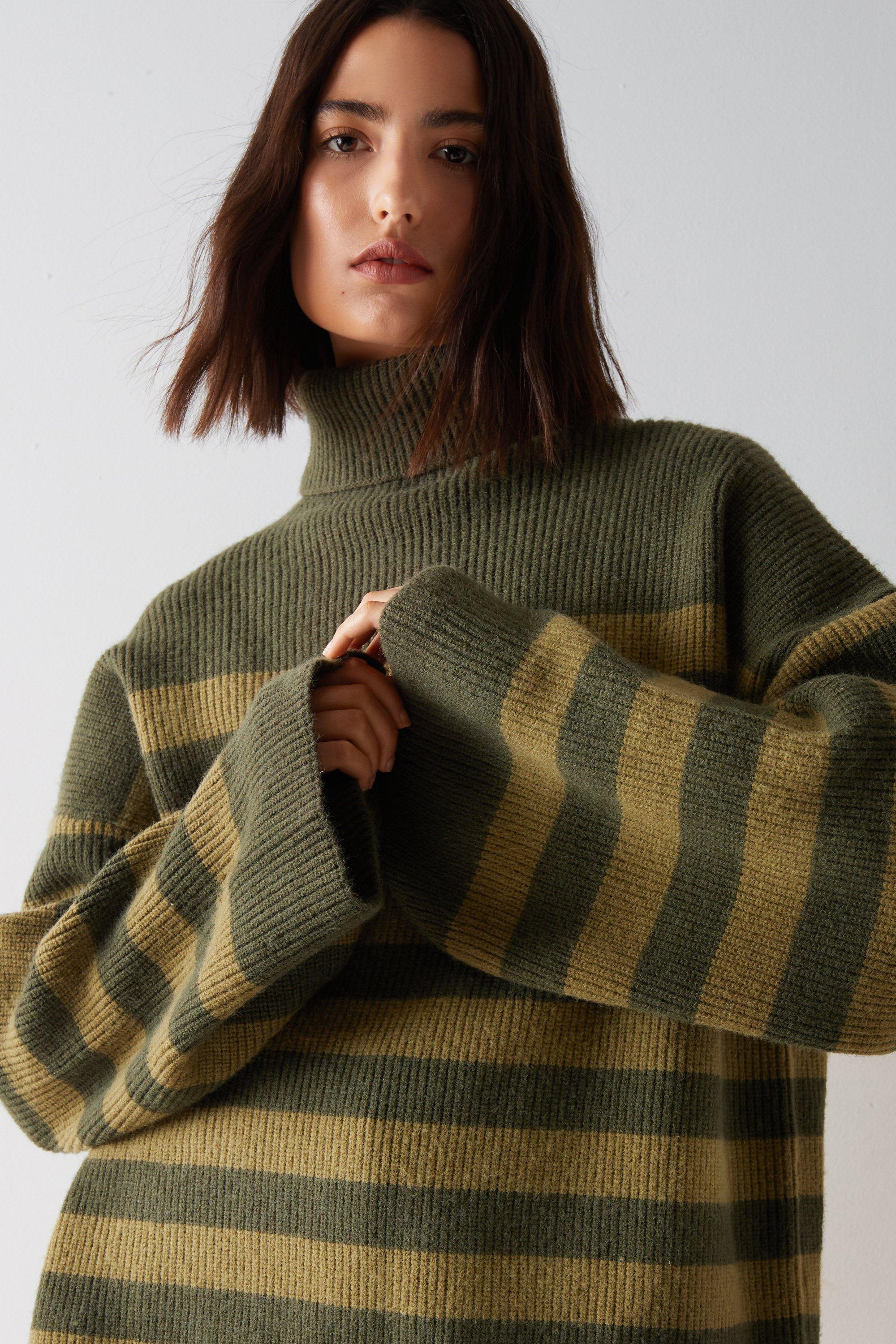 Oversized funnel shop neck jumper