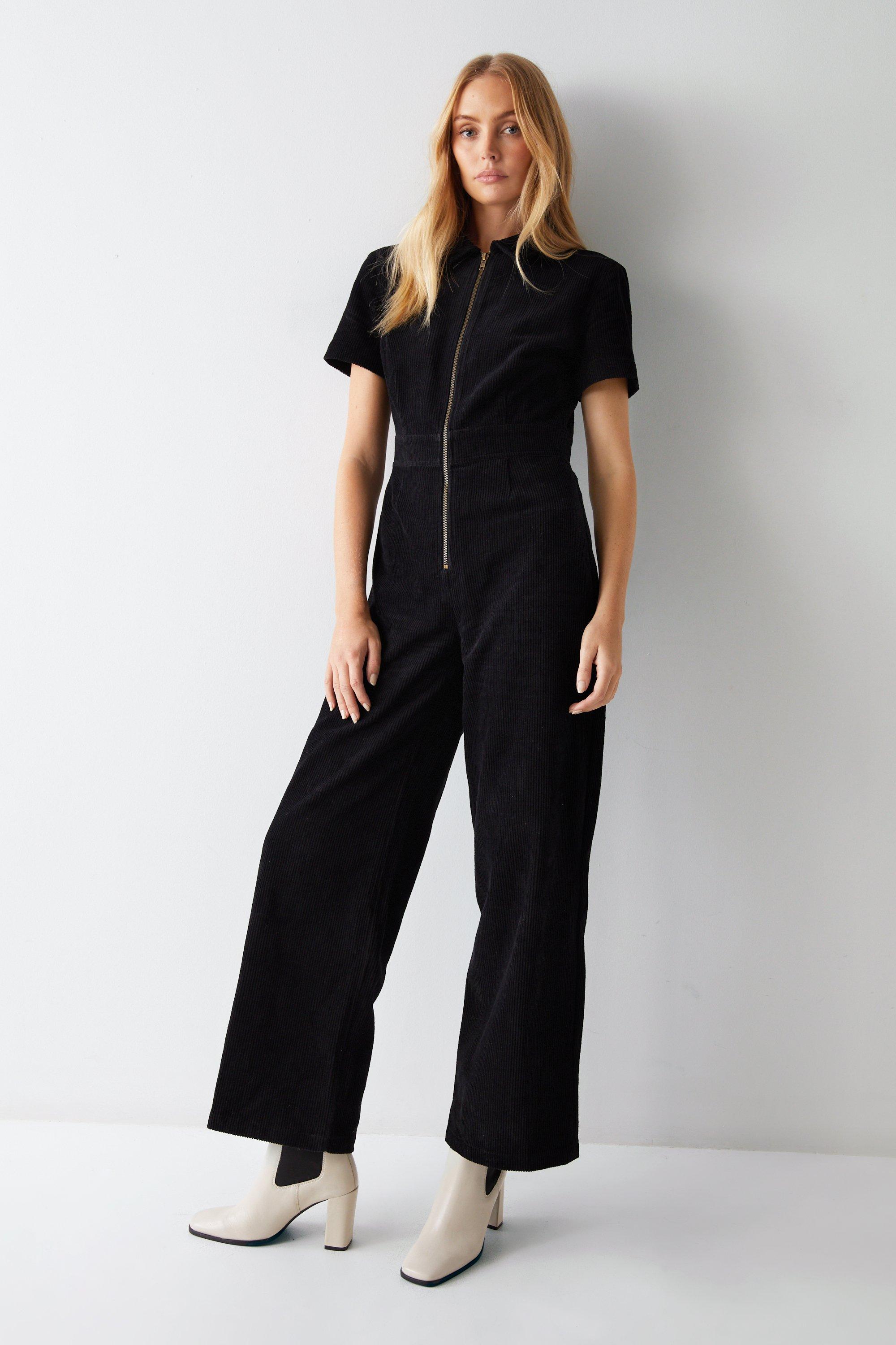 Warehouse store cord jumpsuit