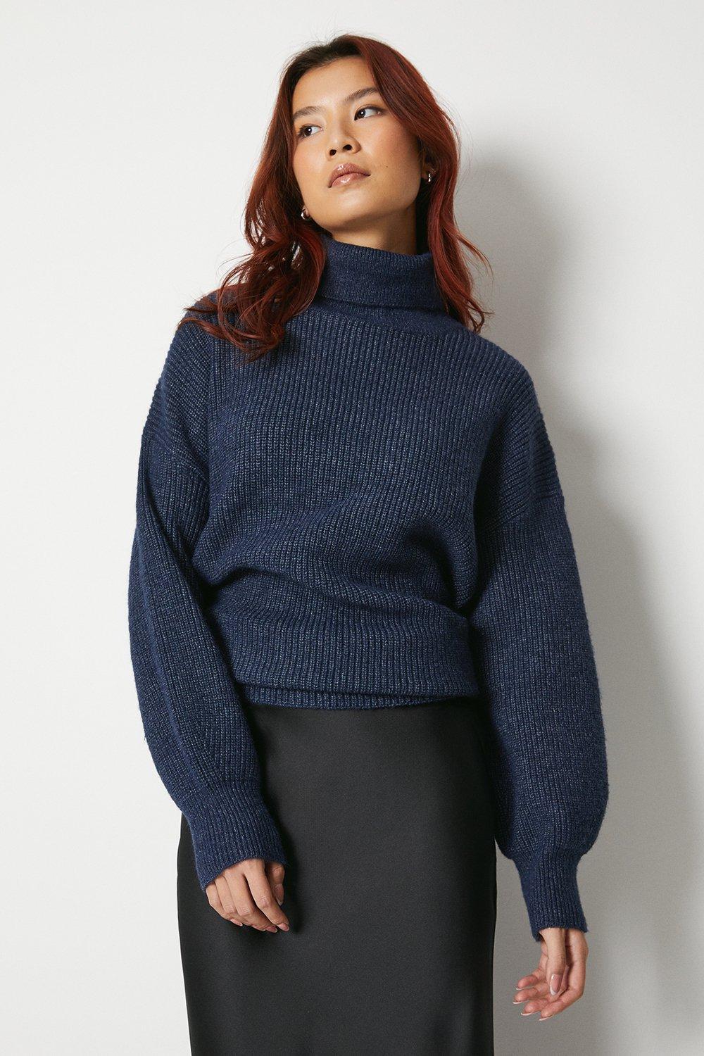 Jumpers & Cardigans, Roll Neck Oversized Jumper