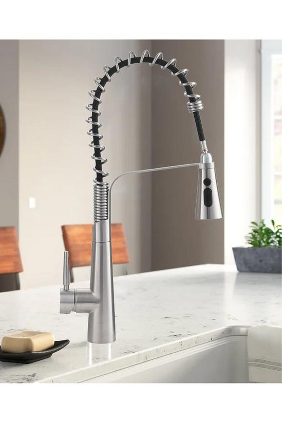 Living and Home Pre-rinse Pull Down Kitchen Faucet Sink Taps Sprayer with Pull-out Hose 3