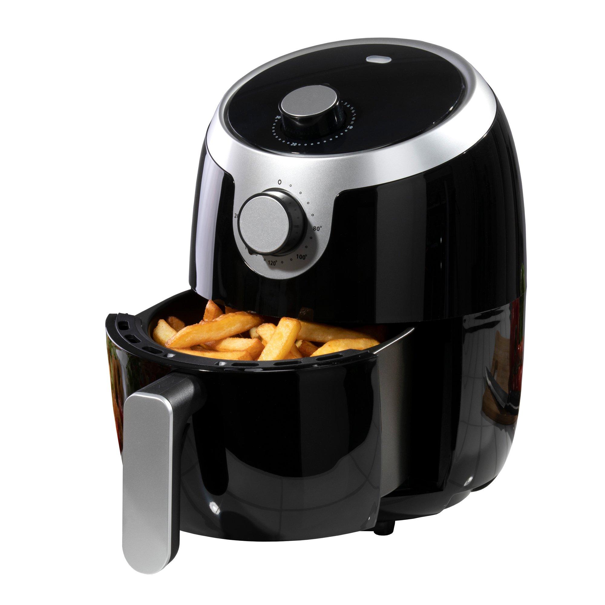 Fryers Daewoo 2 Litre Air Fryer Dial Control Energy Efficient Cooker Black Daewoo 7339