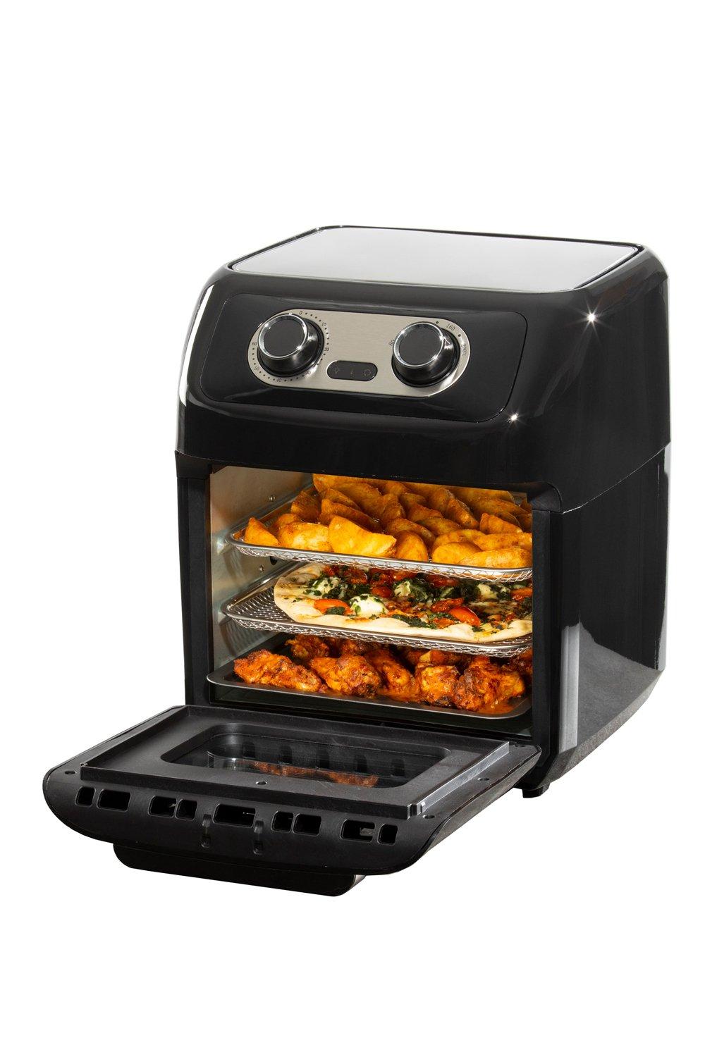 Fryers | Rotisserie Air Fryer Oven 12 Litre Energy Efficient Black ...