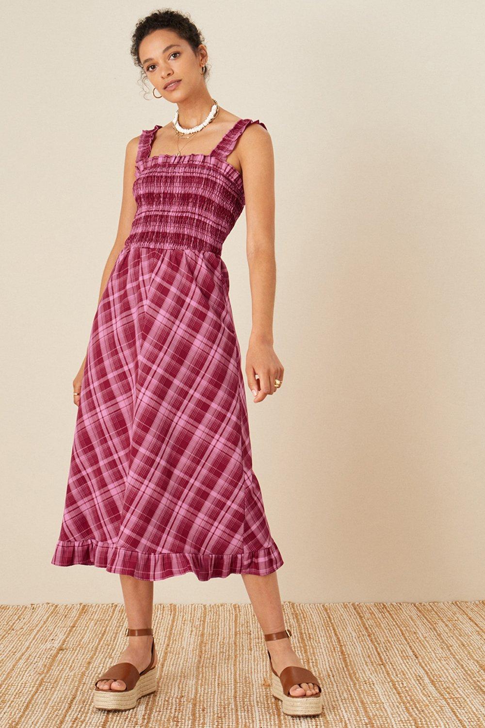 Dresses | 'Clement' Check Sundress | Monsoon