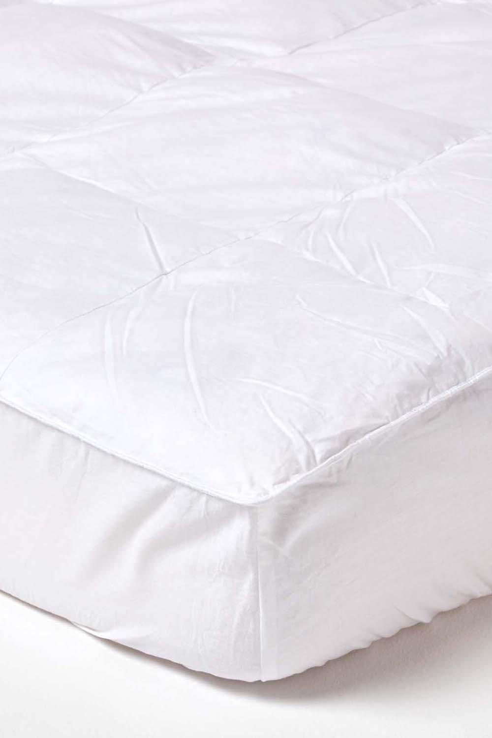 Duvets & Pillows | Duck Feather and Down Mattress Topper | Homescapes