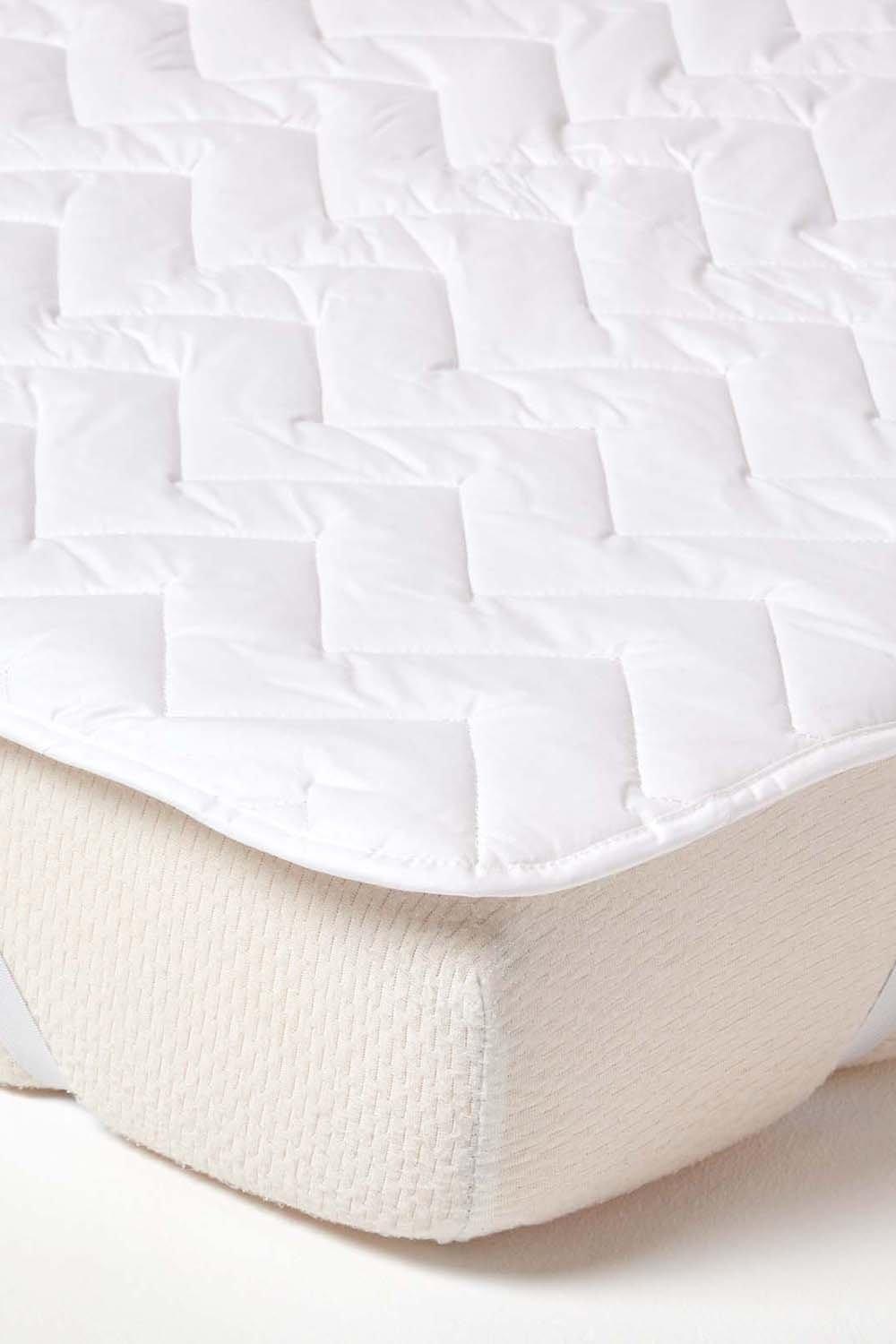 Duvets & Pillows | Cotton Deep Quilted Mattress Topper | Homescapes