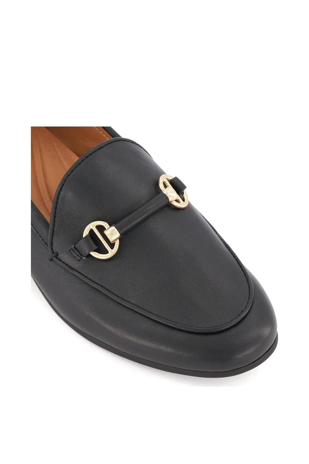 Flats Wide Fit 'Grandeur' Leather Loafers Dune London